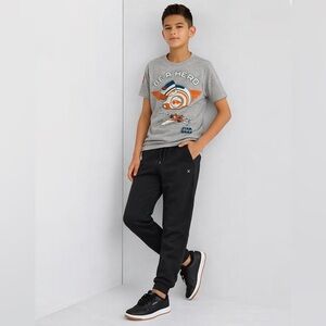 Xersion Big Kid -Boys Cuffed Mid Rise Regular Fit Fleece Jogger Pant Sz XS 6/7